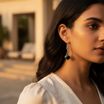 Load image into Gallery viewer, 925 Silver Black Onyx Earrings for Women | Daily Wear