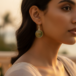 Load image into Gallery viewer, 925 Silver Peridot Earrings | Green Gemstone Drop Earrings for Women