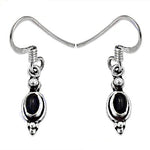 将图像加载到图库查看器中, 925 Silver Oval Stone Drop Earrings | Women's Daily Wear Jewelry