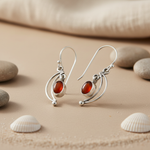 Load image into Gallery viewer, 925 Sterling Silver Carnelian Earrings for Women | Gemstone Jewelry