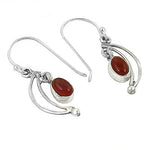 Load image into Gallery viewer, 925 Sterling Silver Carnelian Earrings for Women | Gemstone Jewelry