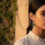 Load image into Gallery viewer, 925 Silver Malachite Earrings | Oval Gemstone Earrings for Women