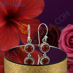 将图像加载到图库查看器中, 925纯银红玉髓耳环(女士款)| 宝石首饰