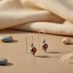 Load image into Gallery viewer, 925 Silver Carnelian Earrings for Women | Gemstone Jewelry