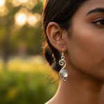 Load image into Gallery viewer, 925 Silver Moonstone Dangle Earrings for Women | Gift