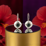 将图像加载到图库查看器中, 925纯银祖母绿宝石耳环(女士款)| 垂坠耳环