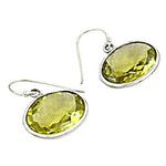 Load image into Gallery viewer, 925 Silver Citrine Drop Earrings for Women | Gemstone Jewelry