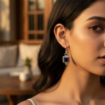 将图像加载到图库查看器中, 925 Silver Iolite Earrings for Women | Gemstone Jewelry