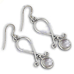 Load image into Gallery viewer, 925 Silver Earrings with Gemstone | Dangle Earrings for Women