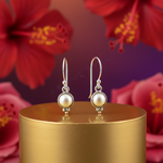 Load image into Gallery viewer, 925 Silver Pearl Drop Earrings for Women | Elegant Jewelry