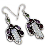 Load image into Gallery viewer, 925 Silver Gemstone Drop Earrings for Women | Statement Jewelry