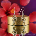 将图像加载到图库查看器中, 925纯银黄水晶水滴耳环(女士款)| 宝石首饰