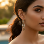 Load image into Gallery viewer, 925 Silver Citrine Drop Earrings for Women | Gemstone Jewelry