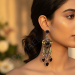 Load image into Gallery viewer, 925 Silver Multi-Gemstone Chandelier Earrings | Women's Jewelry