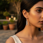 将图像加载到图库查看器中, 925 Silver Moonstone Drop Earrings for Women | Dainty Jewelry