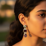 Load image into Gallery viewer, 925 Silver Gemstone Drop Earrings for Women | Dangle Jewelry