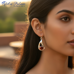 Load image into Gallery viewer, Silver Carnelian Teardrop Earrings for Women | Gemstone Jewelry