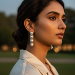 Load image into Gallery viewer, 925 Silver Pearl Drop Earrings for Women | Elegant Jewelry