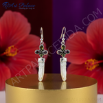 Load image into Gallery viewer, 925 Silver Pearl Gemstone Earrings for Women | Daily Wear