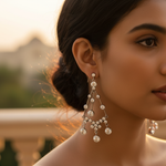 将图像加载到图库查看器中, 银色锆石吊坠耳环 | 女士珠宝礼物