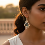 Load image into Gallery viewer, 925 Silver Labradorite Earrings for Women | Dangle Earrings