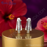 将图像加载到图库查看器中, 925纯银镶嵌立方氧化锆耳钉,女士款 | 礼品首饰