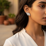 将图像加载到图库查看器中, Silver Stud Earrings with Cubic Zirconia for Women