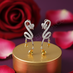 将图像加载到图库查看器中, 925纯银黄水晶吊坠耳环(女士款)| 宝石首饰