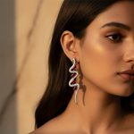 Load image into Gallery viewer, 925 Silver Ruby Earrings for Women | Elegant Jewelry Gift