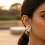 Load image into Gallery viewer, 925 Silver Diamond Stud Earrings | Heart Shaped Earrings for Women