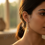 将图像加载到图库查看器中, 925纯银镶嵌立方氧化锆吊坠耳环(女士款)| 礼物