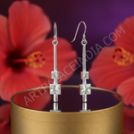 将图像加载到图库查看器中, 925纯银镶嵌立方氧化锆吊坠耳环(女士款)| 礼物