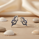 Load image into Gallery viewer, 925 Silver Blue Sapphire Earrings for Women | Dainty Jewelry