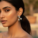 将图像加载到图库查看器中, Silver Cubic Zirconia Earrings for Women | Daily Wear Jewelry