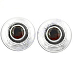 将图像加载到图库查看器中, 925 Silver Garnet Stud Earrings for Women | Gemstone Jewelry