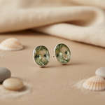 将图像加载到图库查看器中, 925 Silver Green Amethyst Stud Earrings for Women | Gift