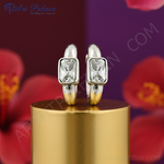 将图像加载到图库查看器中, 银色立方氧化锆耳环 | 女士日常佩戴