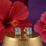 Load image into Gallery viewer, 925 Silver Moonstone Stud Earrings for Women | Gift Jewelry