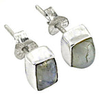 Load image into Gallery viewer, 925 Silver Moonstone Stud Earrings for Women | Gift Jewelry