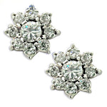 Load image into Gallery viewer, Flower Stud Earrings | Cubic Zirconia | For Women | Gift