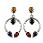 Load image into Gallery viewer, 925 Silver Gemstone Drop Earrings for Women | Dangle Earrings