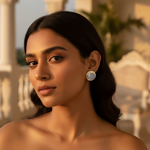 Load image into Gallery viewer, 925 Silver Moonstone Stud Earrings for Women | Daily Wear