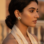 将图像加载到图库查看器中, 香槟色锆石银耳钉 | 女士珠宝礼品