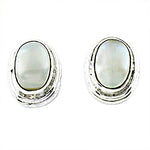Load image into Gallery viewer, 925 Silver Mother of Pearl Stud Earrings for Women | Gift
