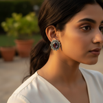 Load image into Gallery viewer, 925 Silver Amethyst Stud Earrings for Women | Gemstone Jewelry