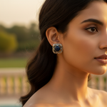 Load image into Gallery viewer, 925 Silver Blue Gemstone Stud Earrings for Women | Gift