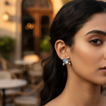 Load image into Gallery viewer, 925 Silver Moonstone Stud Earrings for Women | Daily Wear Gift