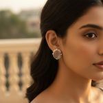 Load image into Gallery viewer, 925 Silver Rose Quartz Stud Earrings for Women | Gemstone Jewelry