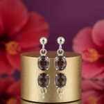 Load image into Gallery viewer, 925 Silver Oval Amethyst Drop Earrings for Women | Gift