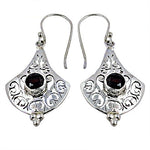 Load image into Gallery viewer, 925 Silver Garnet Earrings for Women | Dangle Earrings